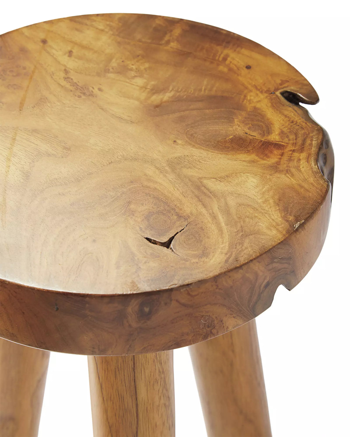 Natur Teakholz Hocker