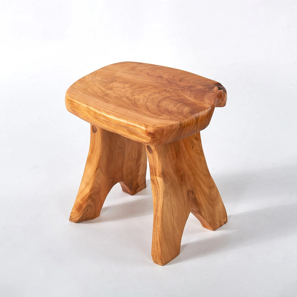 Zedernwurzel Hocker aus Massivholz